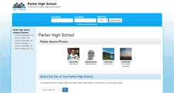 Desktop Screenshot of parkerhighschool.org