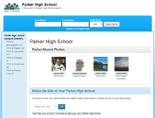 Tablet Screenshot of parkerhighschool.org